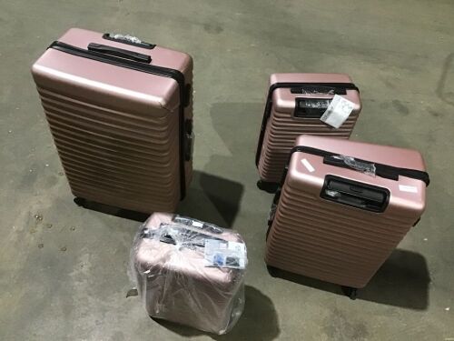 4 Piece Hardcase Luggage Set - Largest has Cracked Corner - Lot 484