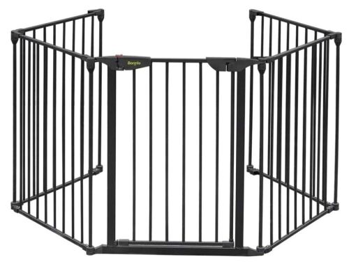 Bonnlo 120-Inch Wide Configurable Baby Gate 5-Panel - Lot 515