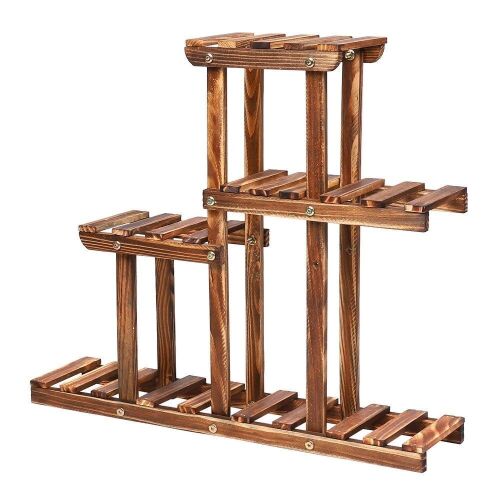 4 Tier Small Wood Plant Stand  - Lot 530