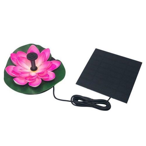 Floating Solar Lotus Flower Fountain - Lot 972