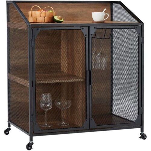 Industrial Storage Storage Sideboard with Metal Mesh Door - Lot 414