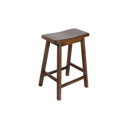 Acme Furniture 24" Saddle Counter Height Bar Stool, Set of 2 - Lot 217