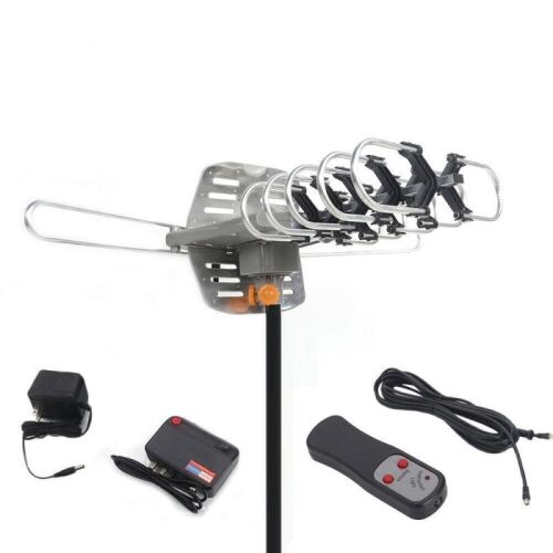 HDTV Outdoor Amplified Motorized Antenna 150Mile  - Lot 529