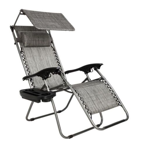 Zero Gravity Lounge Chair with Shade Canopy  - Lot 958
