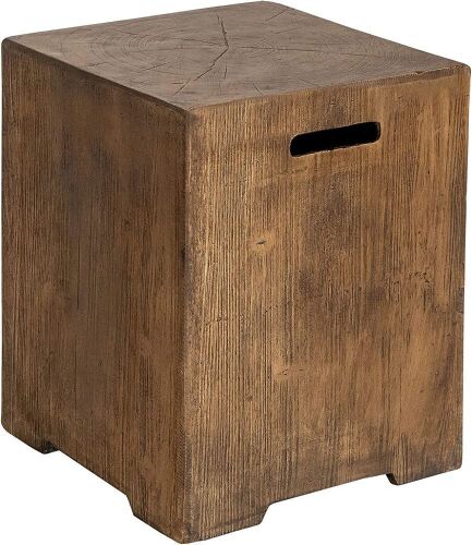 Outdoor Propane Tank Hideaway End Table with Side Handles  - Lot 167