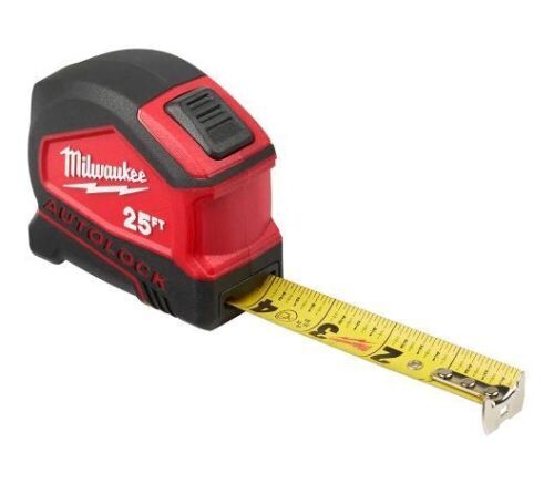 Milwaukee 25 ft. Compact Auto Lock Tape Measure - Lot 314