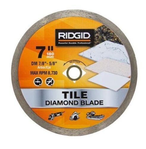 RIDGID 7 in. Continuous Diamond Blade - Lot 466