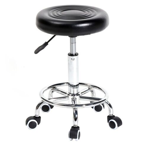 Swivel Rolling Stool Chair with Foot Rest  - Lot 846
