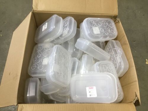 Lot of Approx (30) Sterilite Clear Pencil Box  - Lot 300