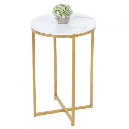 2 Tier Modern Round Side Table  - Lot 662