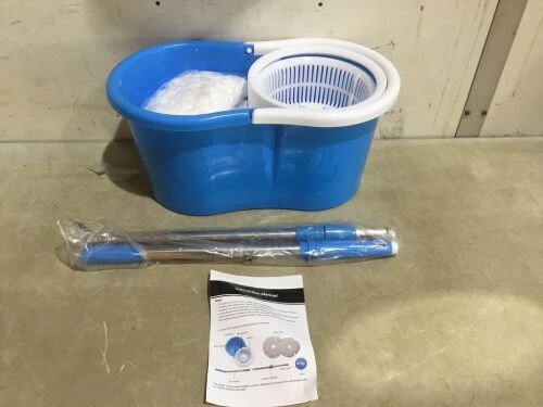 360° Spin Floor Mop and Bucket System - Lot 672