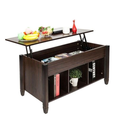 Lift Top Coffee Table with Shelf - Lot 116