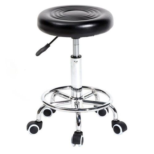 Swivel Rolling Stool Chair with Foot Rest - Lot 645
