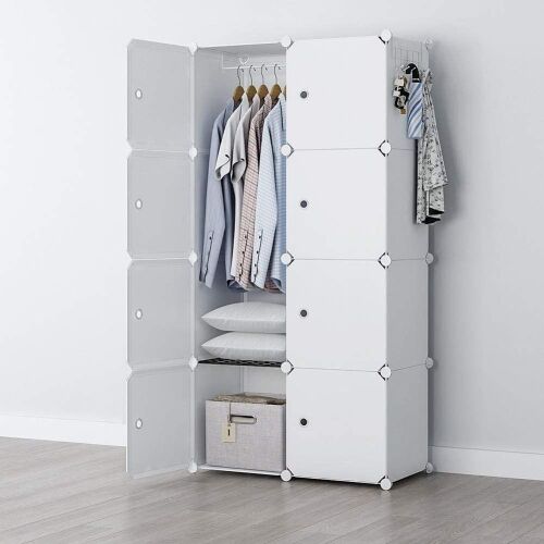 GEORGE&DANIS Portable Wardrobe Cube Storage Organizer, 28x14x56 inches - Lot 798