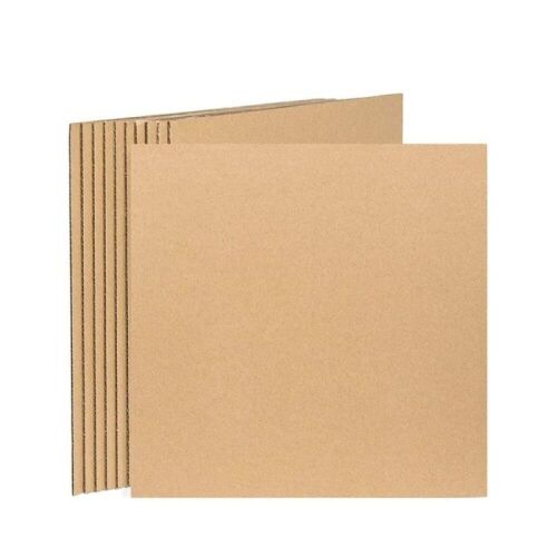 Lot of (8) 12.25 x 12.25 inches Corrugated Cardboard Sheets, 50-Pack, Kraft Brown  - Lot 131