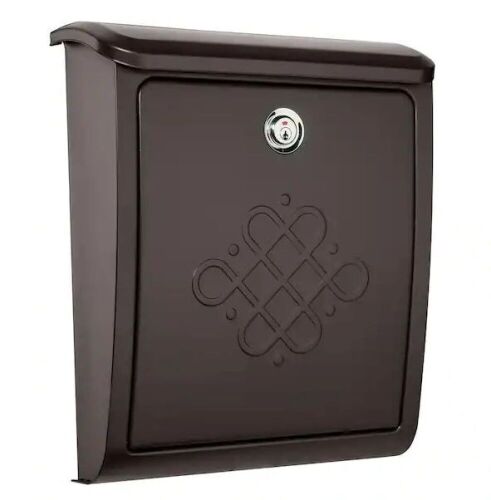 Bordeaux Rubbed Bronze, Medium, Steel, Locking, Wall Mount Mailbox - Lot 832