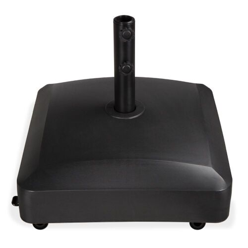 Fillable Mobile Umbrella Base Stand w/ 4 Wheels, 2 Locks, 137lb Capacity  - Lot 913