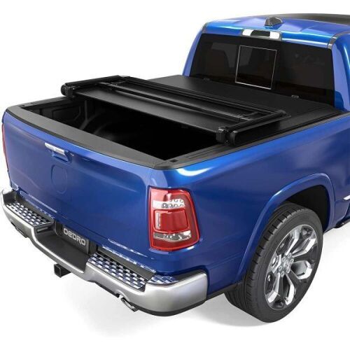 OEDRO 5.6Ft Soft Tri-Fold Truck Bed Tonneau Cover for 2009-2023 Dodge Ram 1500 w/o Ram Box - Lot 74