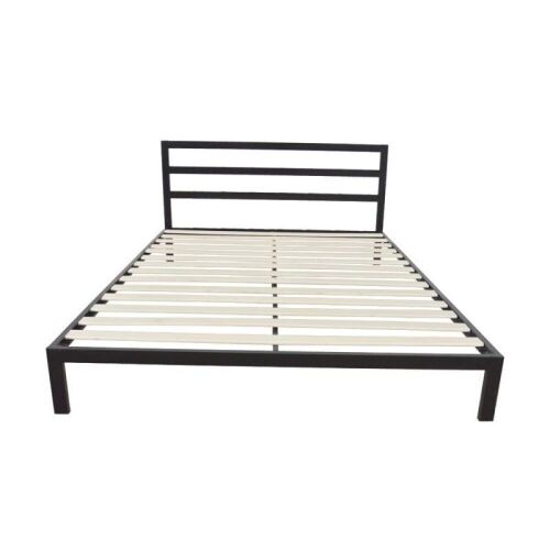 High Profile Platform Metal Base Foundation Bed Frame, Queen  - Lot 165
