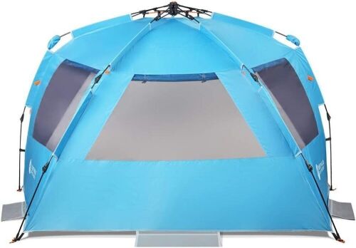 Easthills Outdoors 99" Wide Beach Tent - Pacific Blue - Lot 696