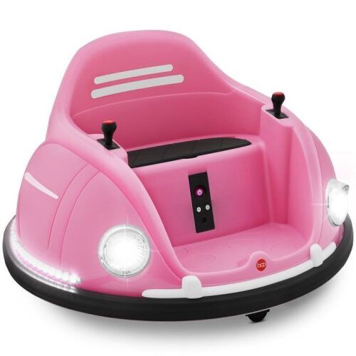 6V Kids Ride On Bumper Car Toy w/ Remote, Harness, Lights, 360 Degree Spin - Lot 894