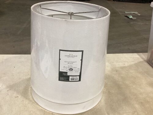 Lot of (2) Tall Replacement Lamp Shade, Ivory  - Lot 793