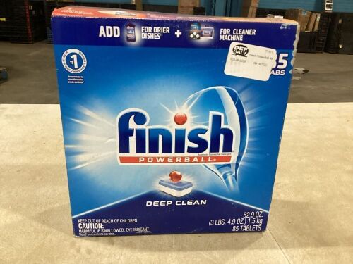 Finish All in 1 Dishwasher Detergent Powerball Dish Tabs, 85 ct - Lot 510