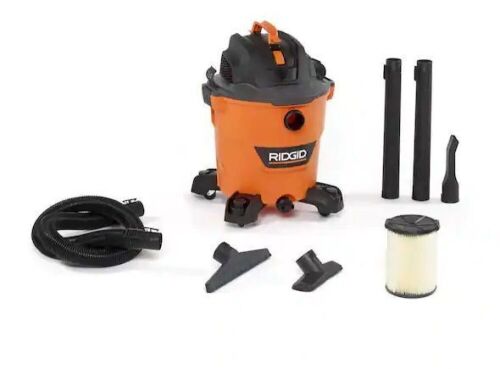 RIGID 12 Gallon 5.0 Peak HP NXT Wet/Dry Shop Vacuum with Filter, Locking Hose and Accessories - Lot 364
