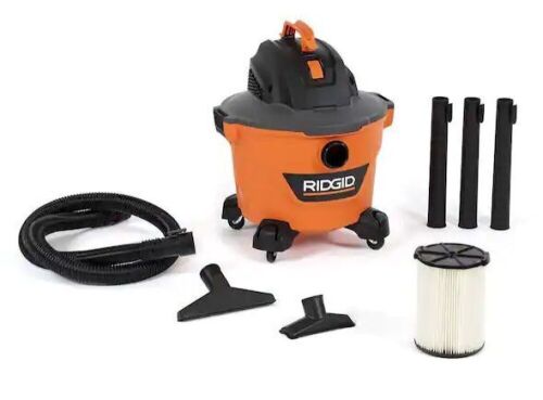 RIGID 9 Gallon 4.25 Peak HP NXT Wet/Dry Shop Vacuum with Filter, Locking Hose and Accessories - Lot 556