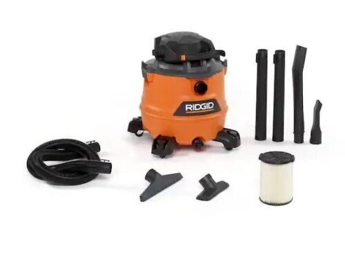 RIGID 16 Gallon 6.5 Peak HP NXT Wet/Dry Shop Vacuum with Detachable Blower, Filter, Locking Hose and Accessories - Lot 527