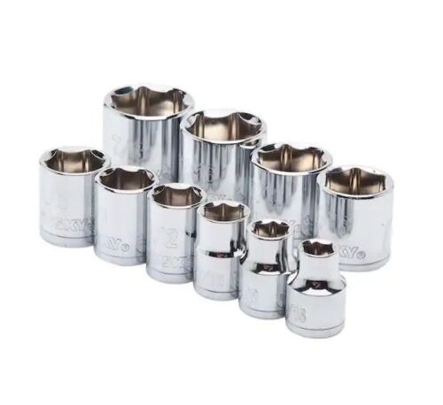 Husky 3/8 in. Drive Standard SAE Socket Set (10-Piece) - Lot 1202
