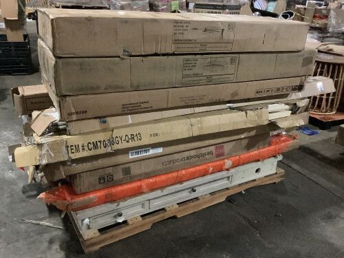 Pallet of Incomplete Furniture, Lots of Bed Rails & Slats  - Lot 613