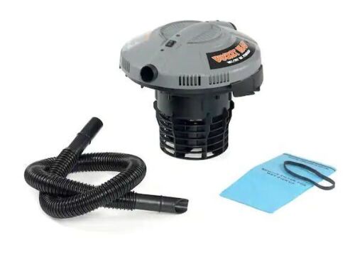 Lot of (2) Bucket Head 5 Gallon 1.75 Peak HP Wet/Dry Shop Vacuum Powerhead with Filter Bag and Hose - Lot 810