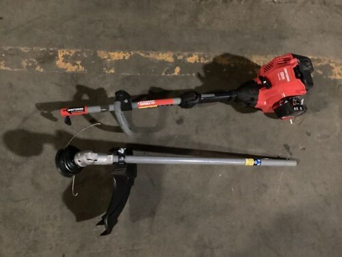 Craftsman 25cc 2-Cycle Gas Powered Curved Shaft String Trimmer - Engine Has Compression - Lot 219