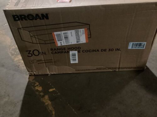 Broan-NuTone 30-inch Under-Cabinet 4-Way Convertible Range Hood with 2-Speed Exhaust Fan and Light - Lot 335