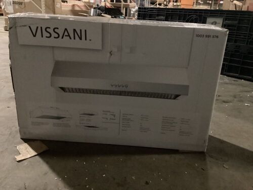 Vissani 30 in. W Under Cabinet Range Hood in Stainless Steel - Lot 104