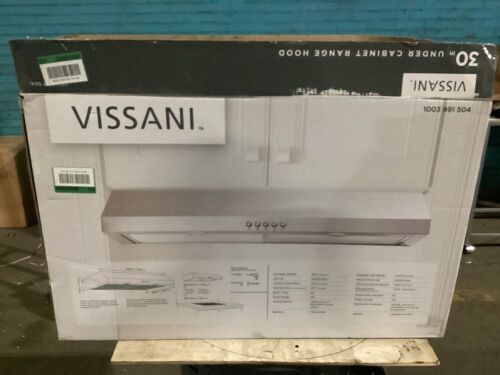 Vissani 30 in. W Convertible Under Cabinet Range Hood - Missing a Light & Filters - Lot 114