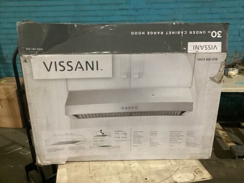 Vissani 30 in. W Under Cabinet Range Hood in Stainless Steel - Lot 354