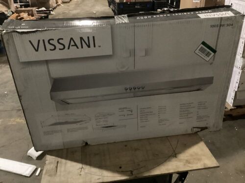 Vissani 30 in. W Convertible Under Cabinet Range Hood with Charcoal Filter in Stainless Steel - For Parts or Repair - Lot 420