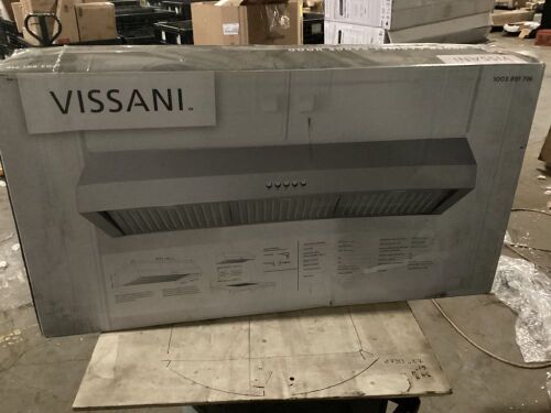 Vissani 36 in. W Under Cabinet Range Hood in Stainless Steel - Missing Filters  - Lot 410