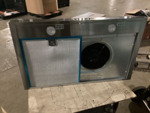 Vissani 30 in. W Convertible Under Cabinet Range Hood with Charcoal Filter in Stainless Steel - Filter Damaged, Doesn't Fit - Lot 332