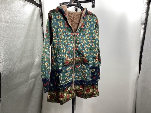 Faux Fur Lined Coat, Ladies L - Lot 246