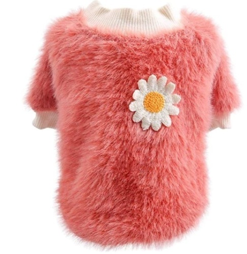 Plush Dog Sweater, Pink, Size L - Lot 273