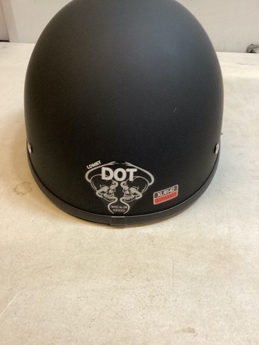 LDMET DOT Black Motorcycle Helmet, XL/61-62 - Lot 318
