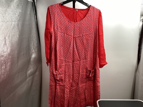 Women's Polka Dot Print 2 Piece Dress, Large - Lot 248