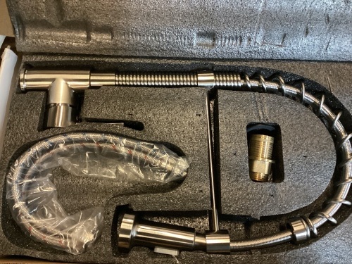 High Arc Faucet, Pull Down Sprayer, Single Handle  - Lot 450