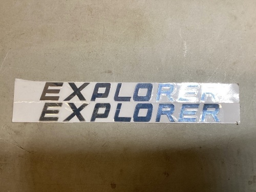 Set of 2 Ford Explorer Logo Stickers - Lot 329