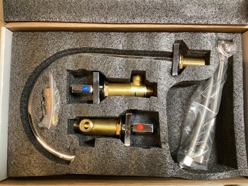 Chrome Widespread Bathroom Faucet, Double Knobs - Lot 123