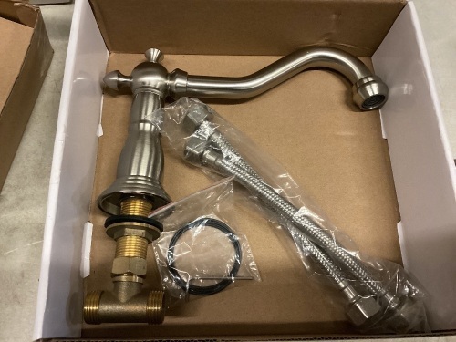 Widespread Faucet, 3 Holes, Brushed Nickel - Lot 532