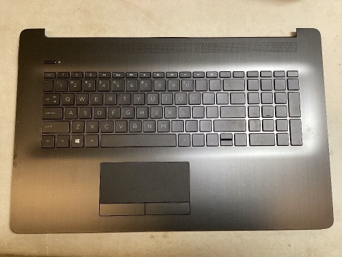 New HP 17-BY 17-CA Palmrest Case Backlit Keyboard Touchpad Gray - Lot 148